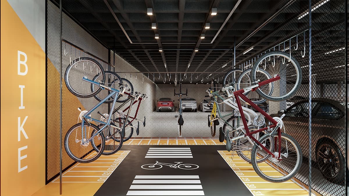 Bicicletário | Imagem meramente ilustrativa